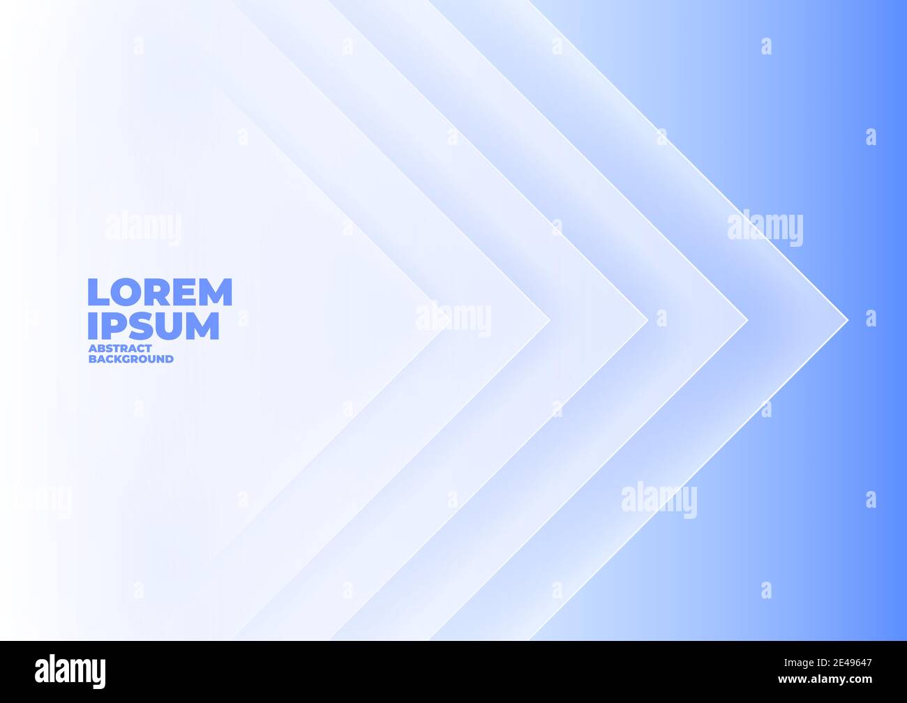 Abstract angle arrow overlap blue background with space for text and message. Stock Vector