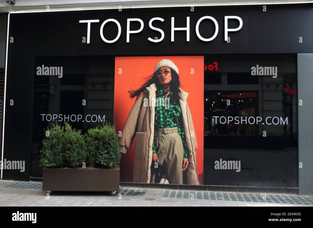 View of a closed up Topshop store near Marble Arch.Fashion chain Next has  pulled out of talks to buy retail brands Topshop and Topman out of  administration. It was thought to be