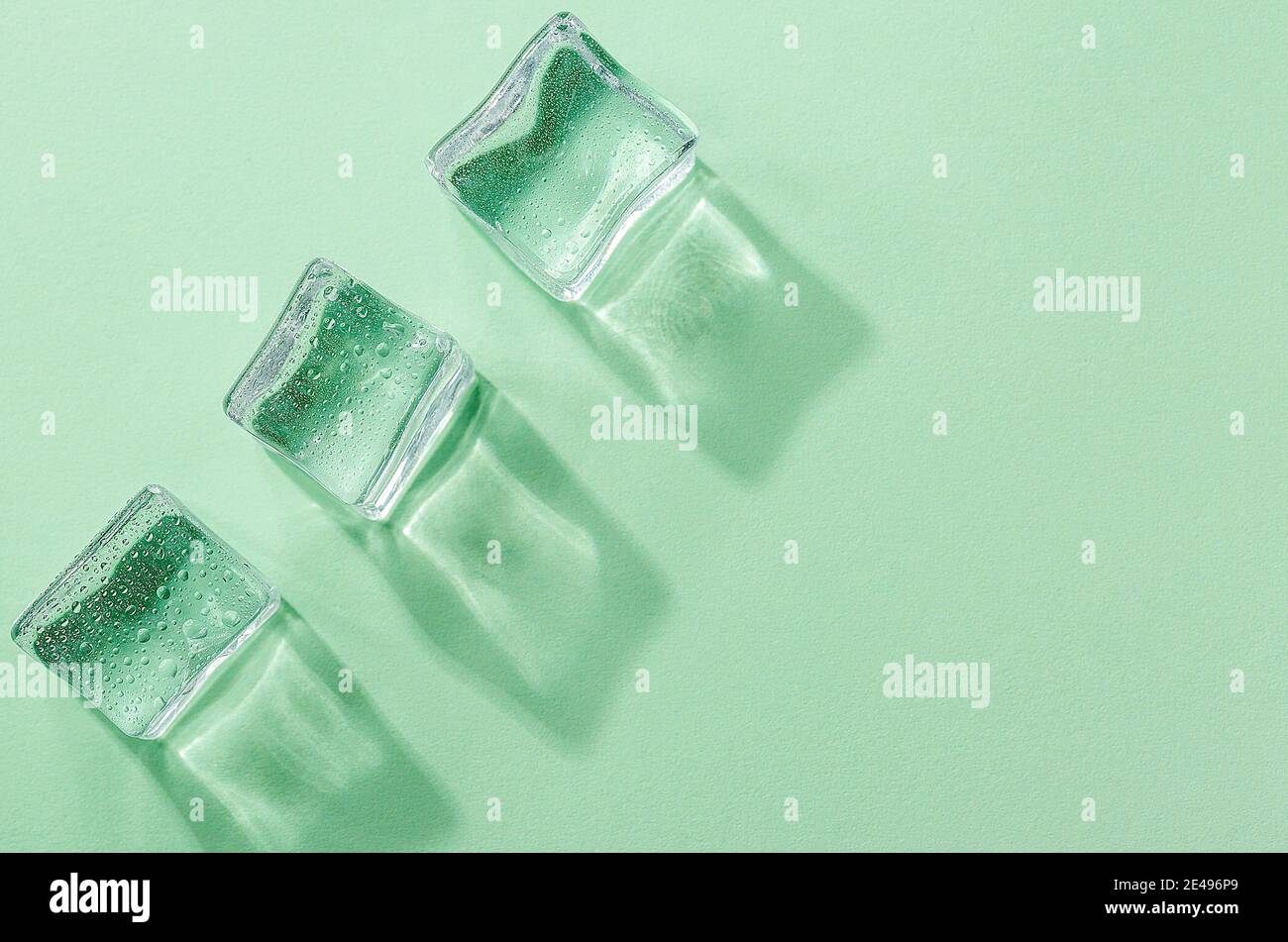 Abstract creative background with ice cubes and water drops Stock Photo ...