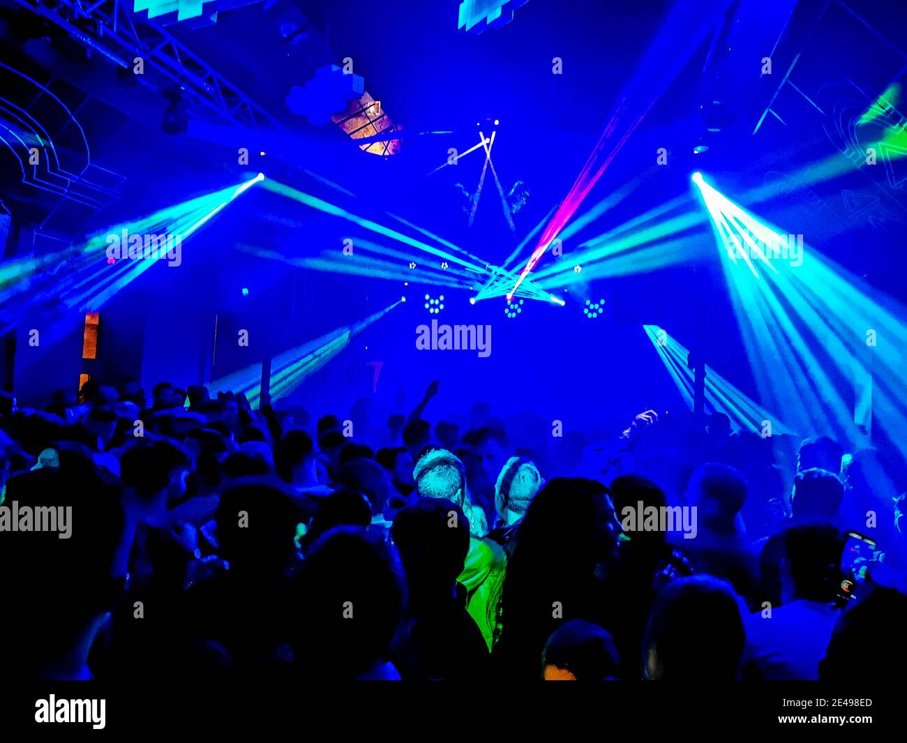 Budapest, Hungary - February 14, 2020: People dancing inside Instant  Fogashaz nightclub in Budapest, Hungary Stock Photo - Alamy
