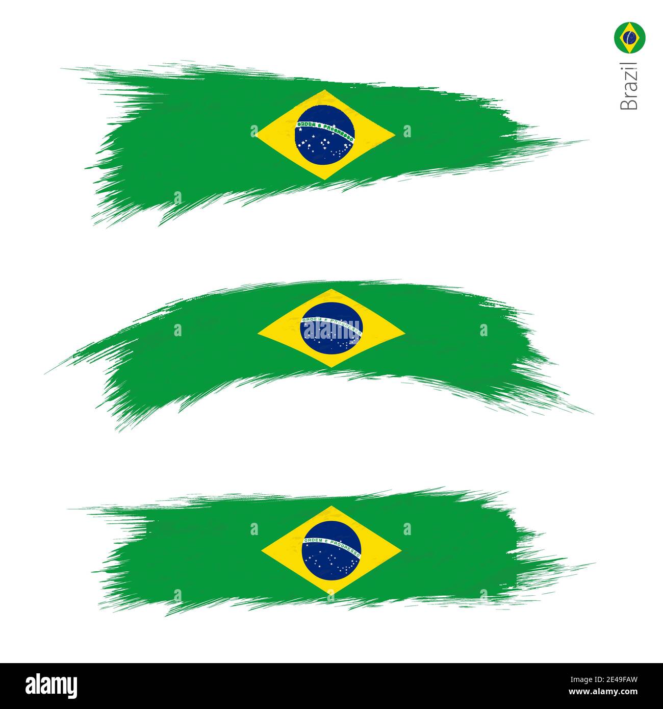 Brazil flag grunge Stock Vector Images Alamy