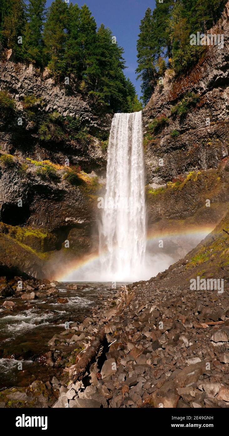 Brandywine falls provincial park near whistler hires stock photography