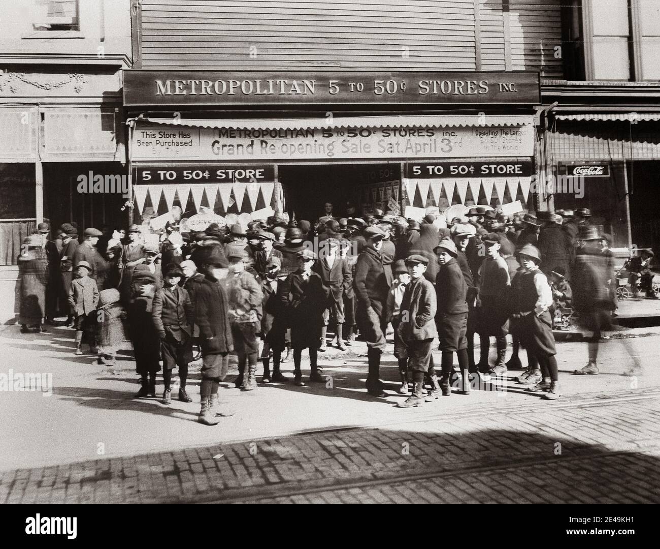 Scranton Pennsylvania. A historic view of the Metropolitian 5 & 10 Cent