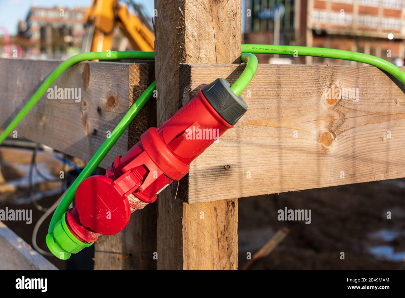Großbaustelle im Kieler Hörnareal im Hafen an der Hörn Stock Photo