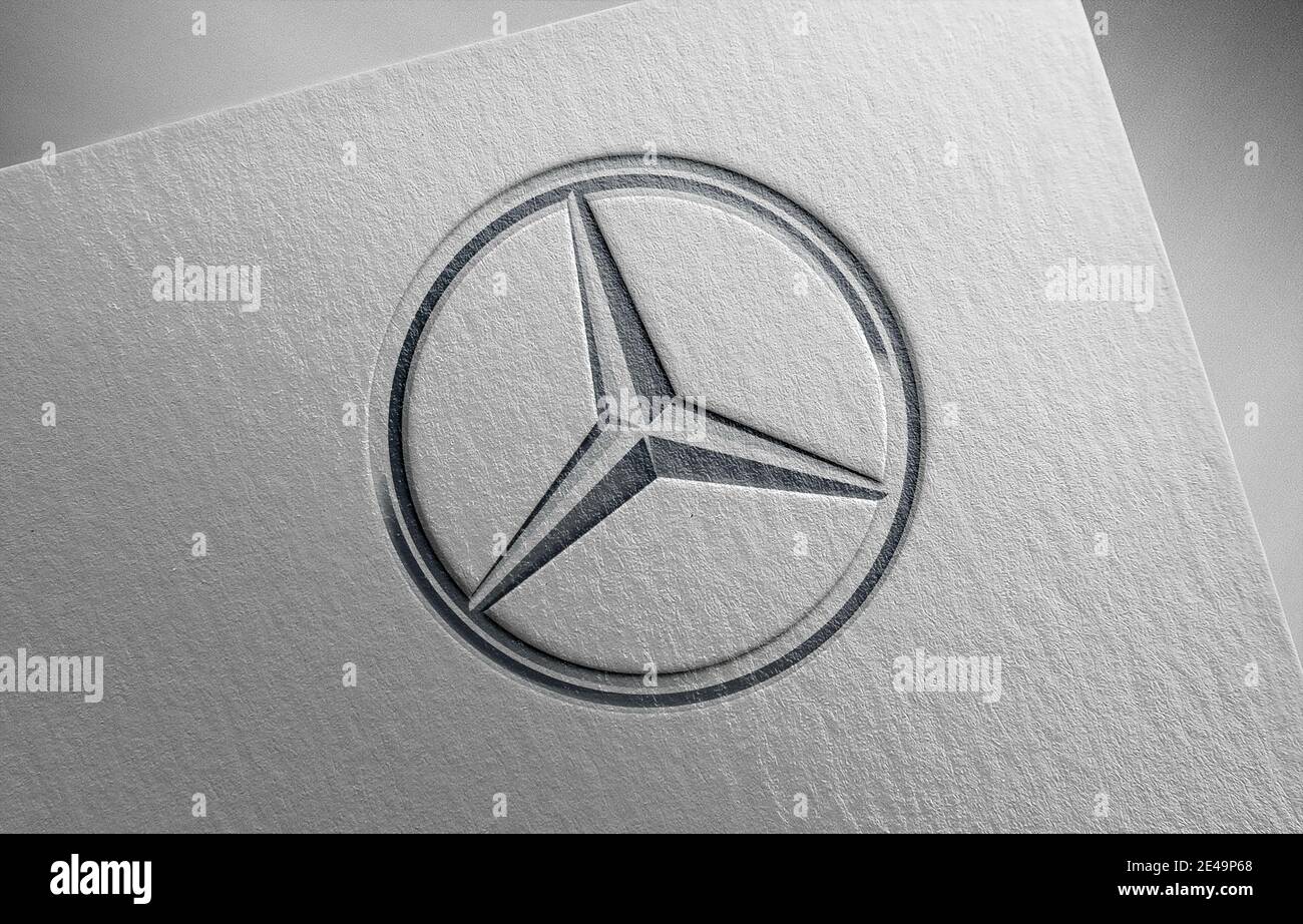 Benz logo hi-res stock photography and images - Alamy