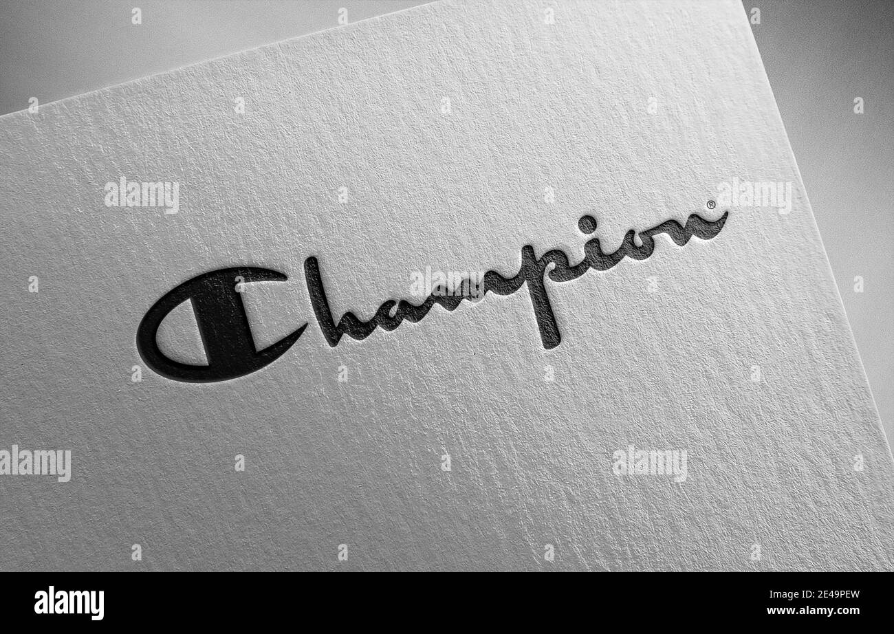 Champion logo black online