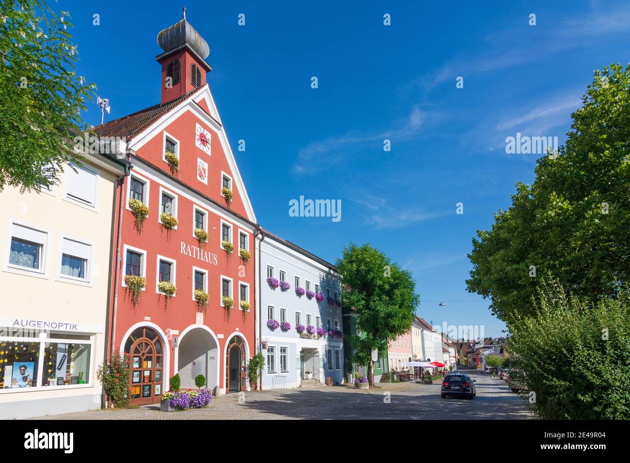 Ortenburg, Town Hall, Niederbayern / Lower Bavaria, Bavaria, Germany Stock Photo