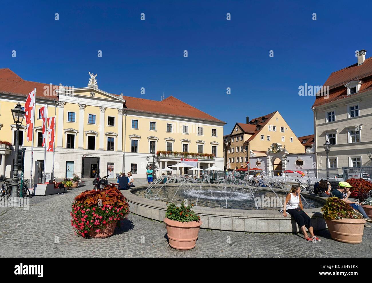Deutschland, Bayern, Oberpfalz, Regensburg, Bismarckplatz Stock Photo