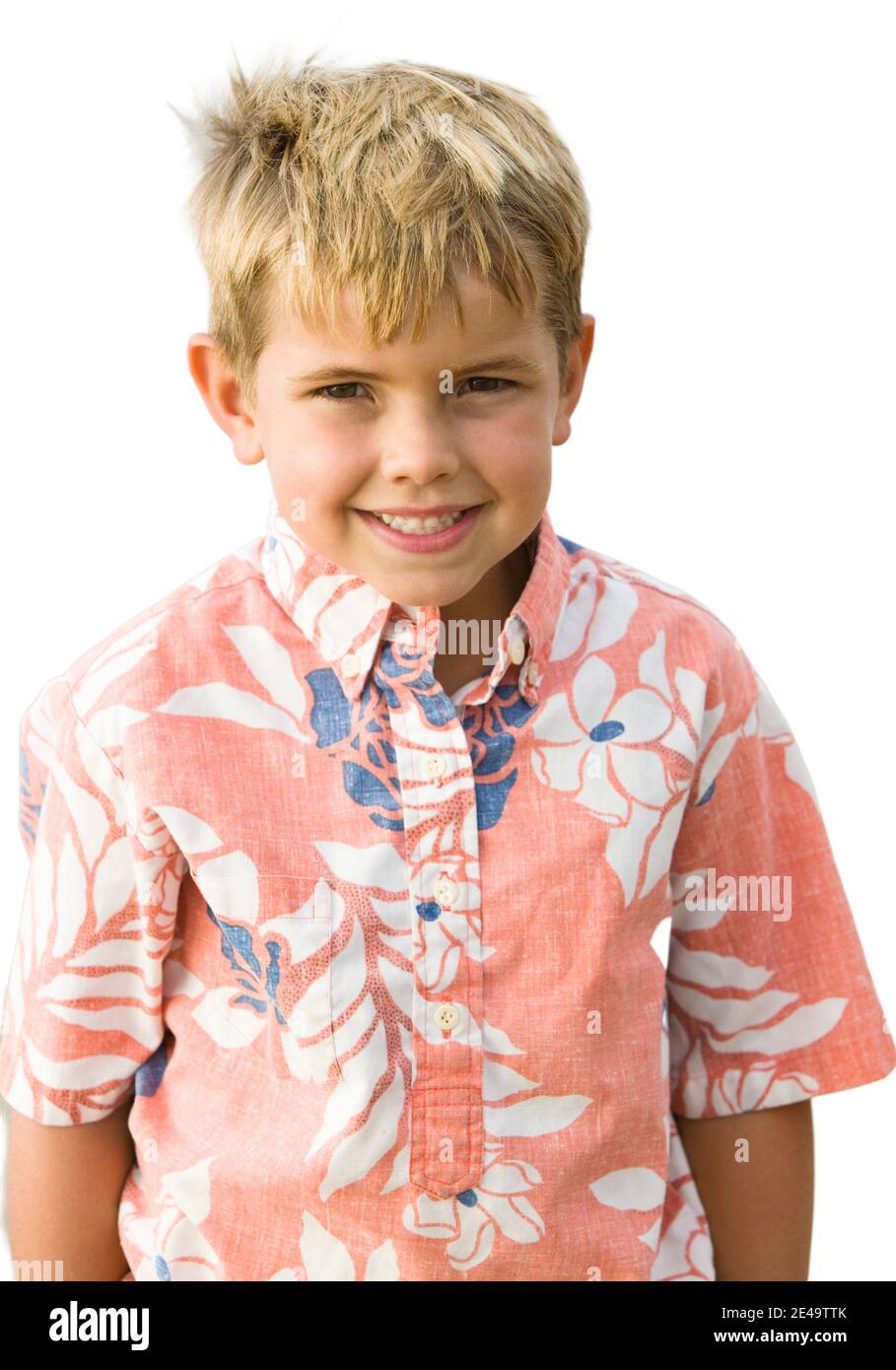 Cutout of Little boy wearing summer clothing Stock Photo - Alamy