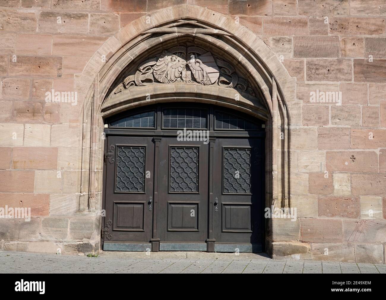 Deutschland, Bayern, Mittelfranken, Nürnberg, historische Haustür Stock Photo