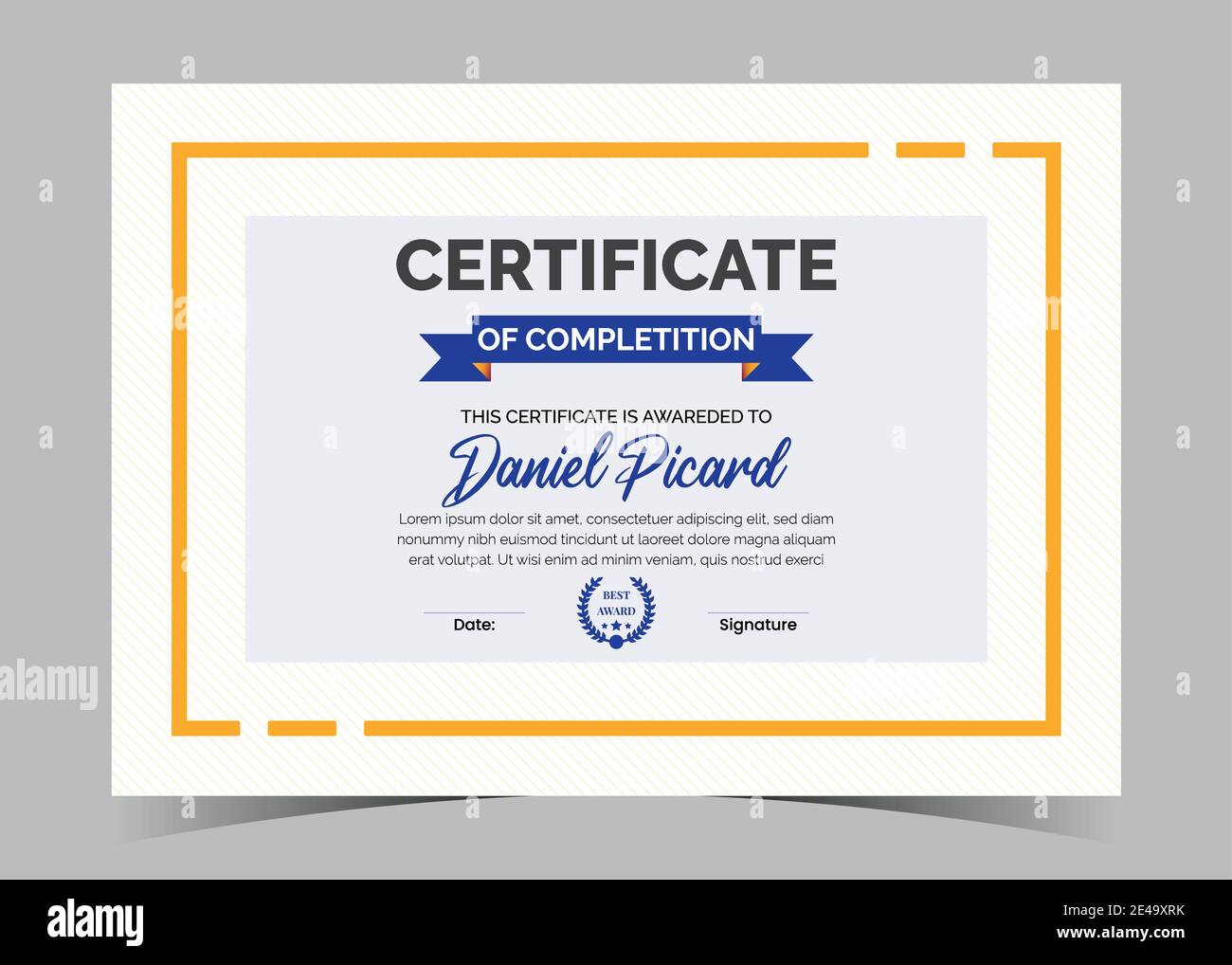 diploma certificate template, business certificates, multipurpose In First Place Award Certificate Template