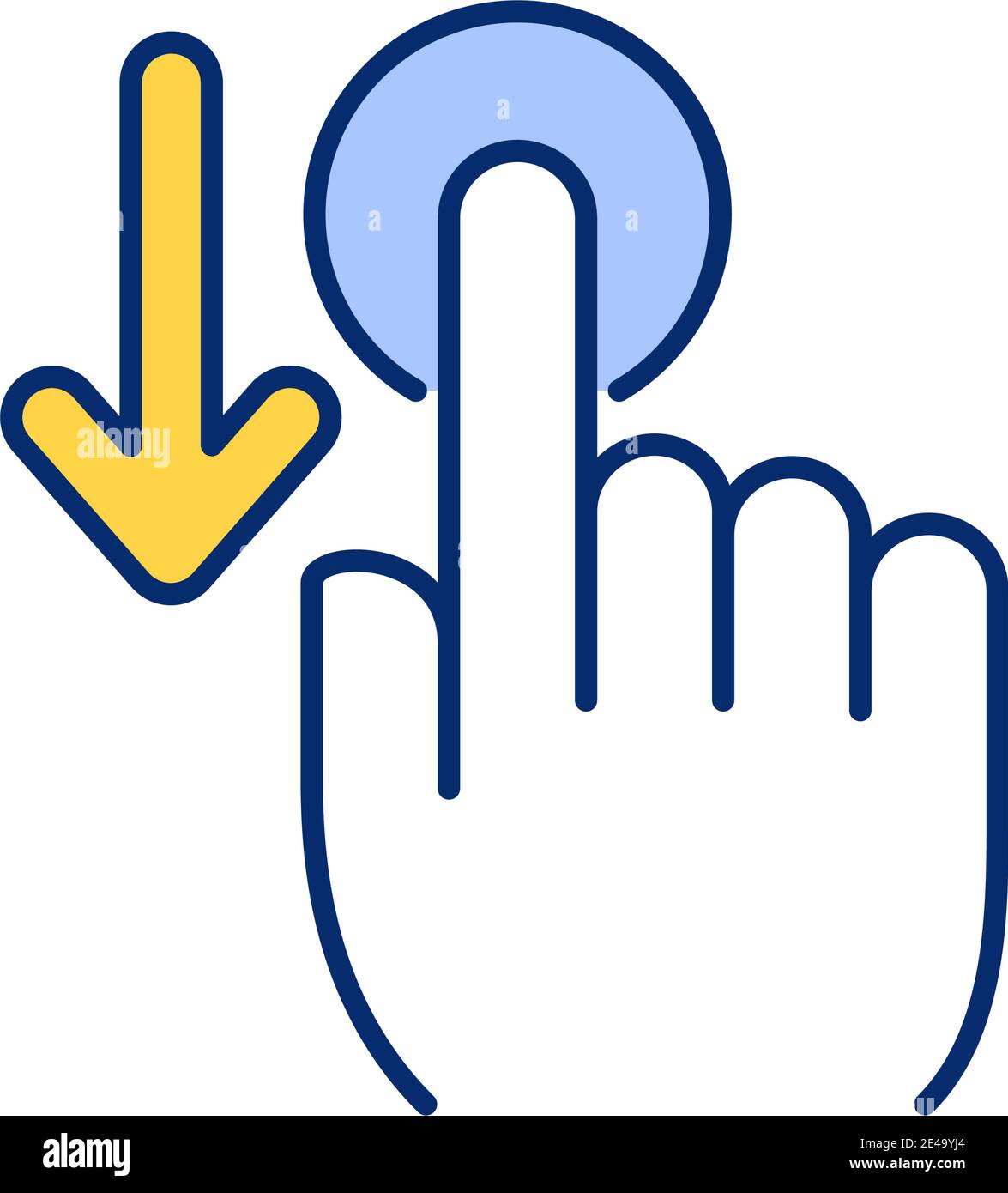 Application usability RGB color icon Stock Vector
