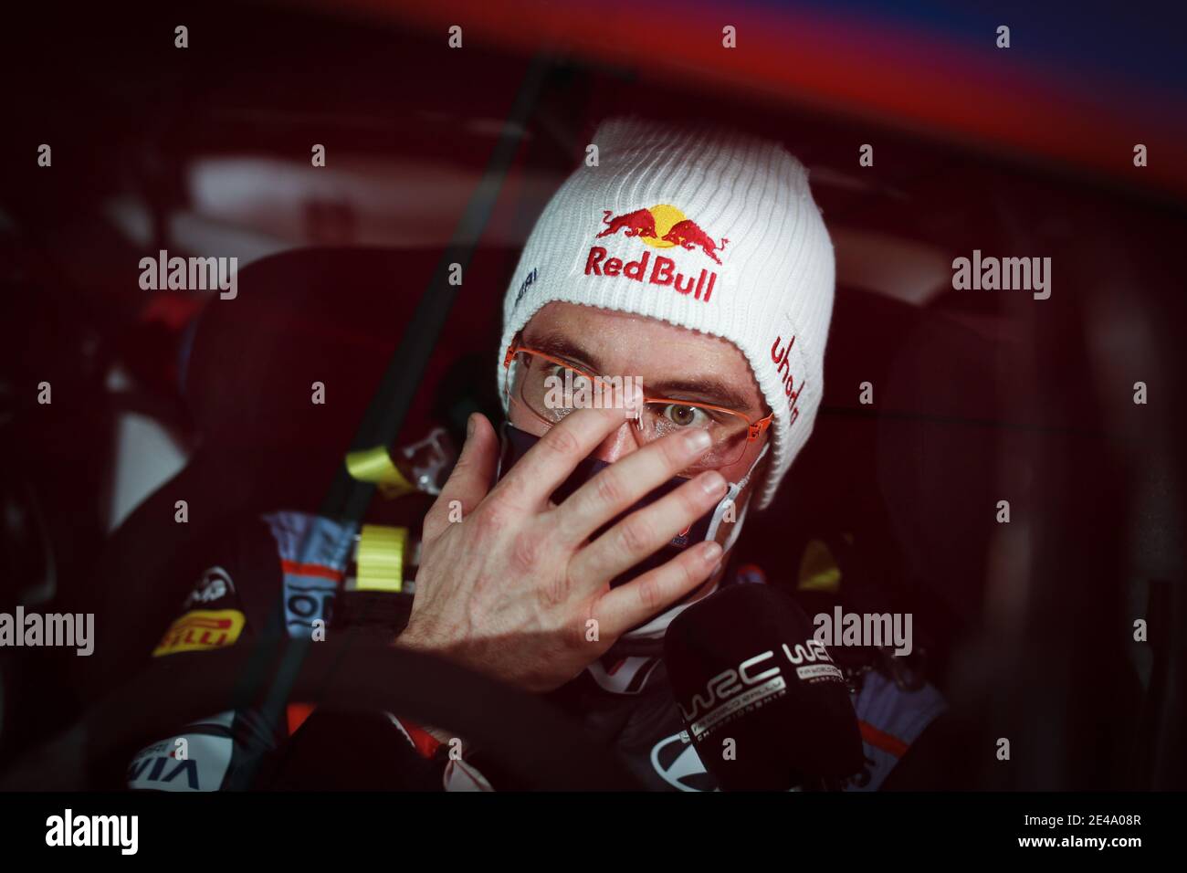 NEUVILLE Thierry (BEL), HYUNDAI I20 Coupe WRC, portrait during the 2021 WRC  World Rally Car Championship, Monte Carlo rally on January 20 to 24, 2021  at Monaco - Photo Francois Flamand / DPPI / LM Stock Photo - Alamy