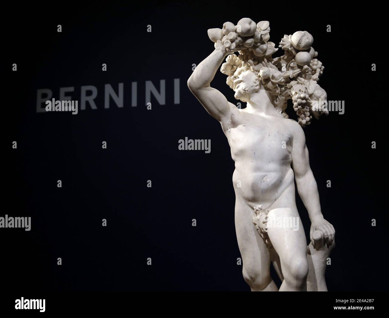 New York, United States. 22nd Jan, 2021. A rare marble sculpture of Autumn  by Gian Lorenzo and Pietro Bernini is on display at a media preview for  Sotheby's Masters Week, a series