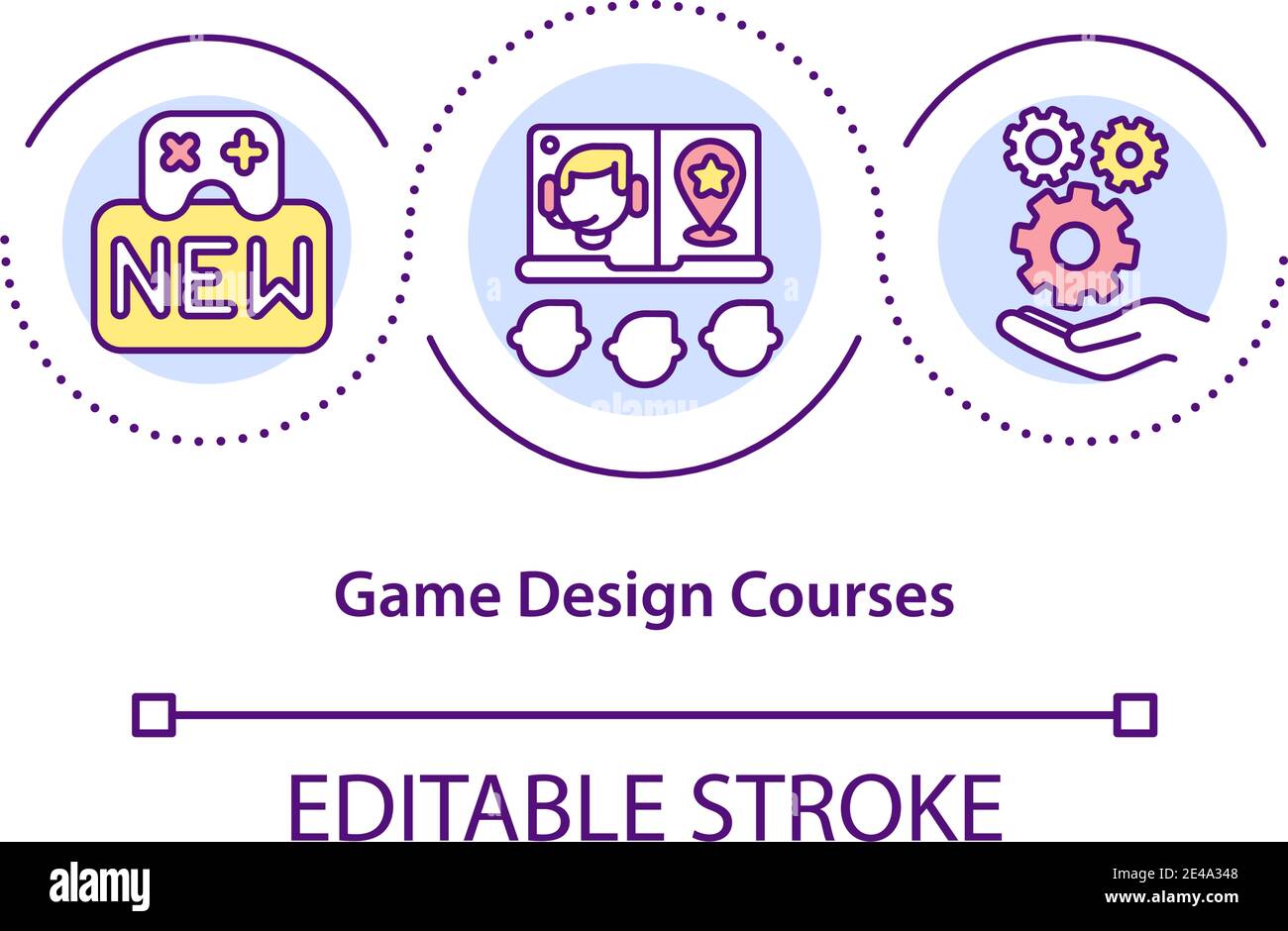 Game design courses concept icon Stock Vector Image & Art Alamy