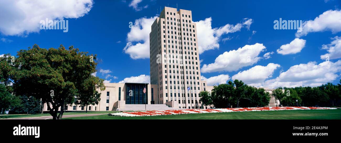 North Dakota State Capitol Building, Bismarck, North Dakota, USA Stock Photo