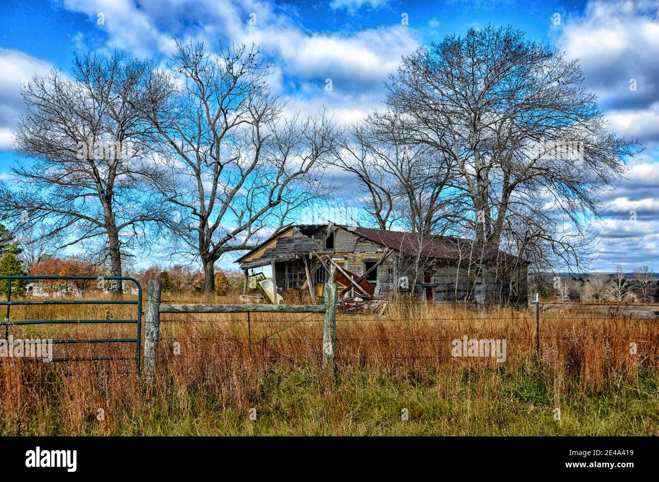 Old House in Rural Arkansas Stock Photo Alamy
