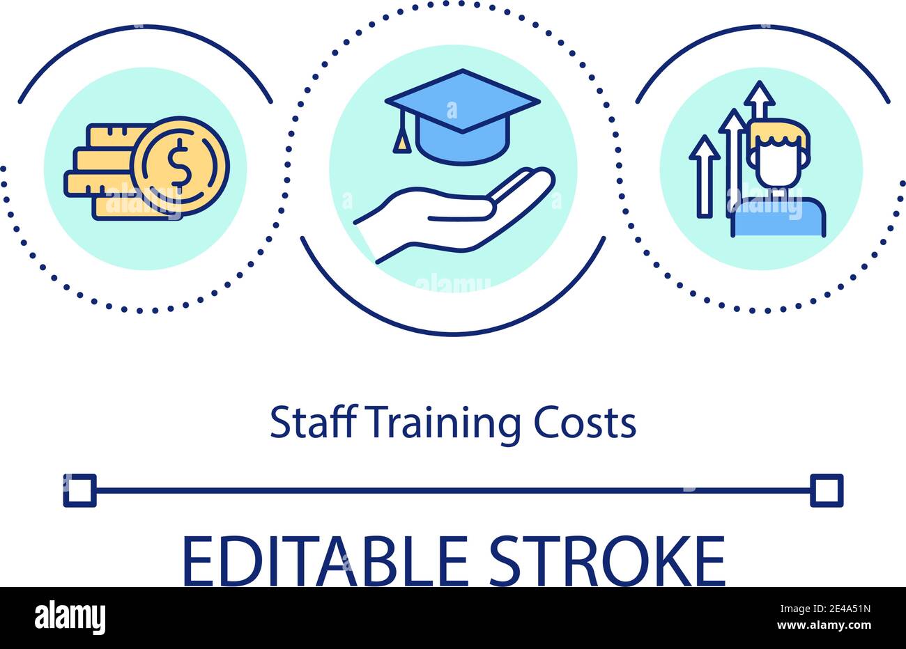 Staff training costs concept icon Stock Vector Image & Art Alamy