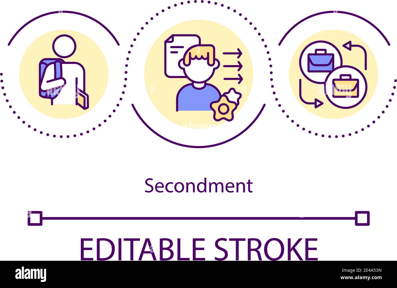 Secondment concept icon Stock Vector Image & Art Alamy