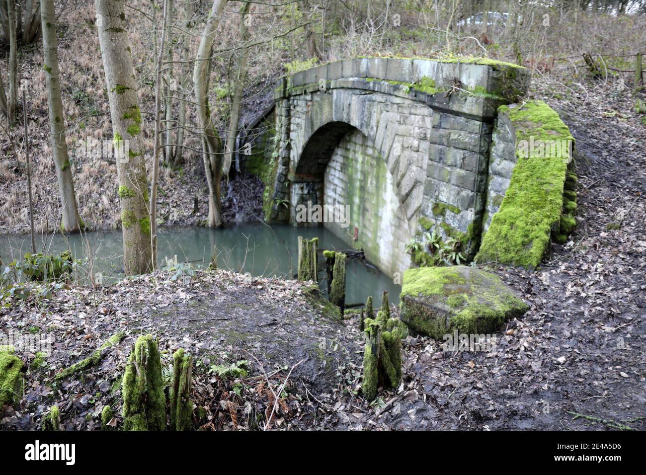 Disused Haddon Tunnel at Bakewell in the Peak District National Park Stock Photo