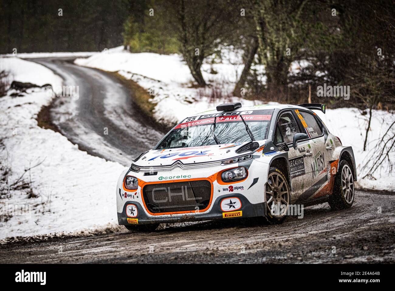 55 Yoann BONATO (FRA), Benjamin BOULLOUD (FRA), CITROEN C3, RC2 Rally2 ...