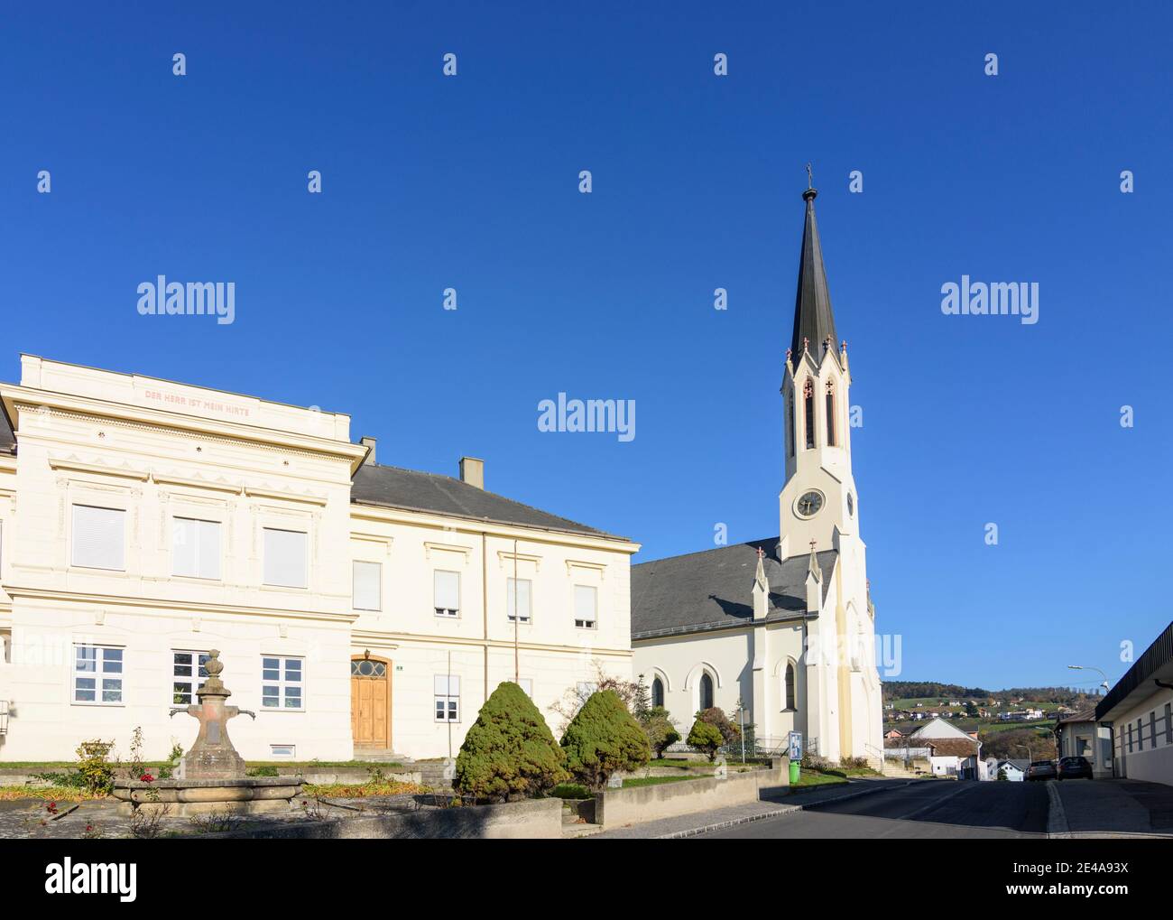 Rechnitz, Evangelical parish church in Rechnitz, Southern Burgenland, Burgenland, Austria Stock Photo