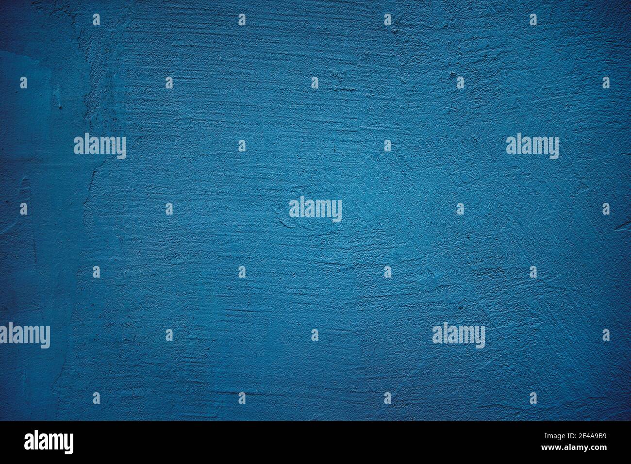 Grunge blue painted wall texture background. Stock Photo