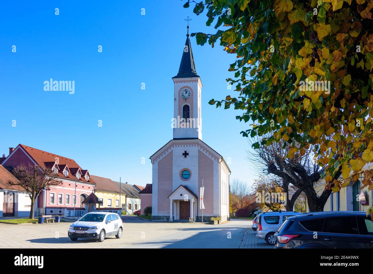 Rudersdorf, church Rudersdorf, Southern Burgenland, Burgenland, Austria Stock Photo