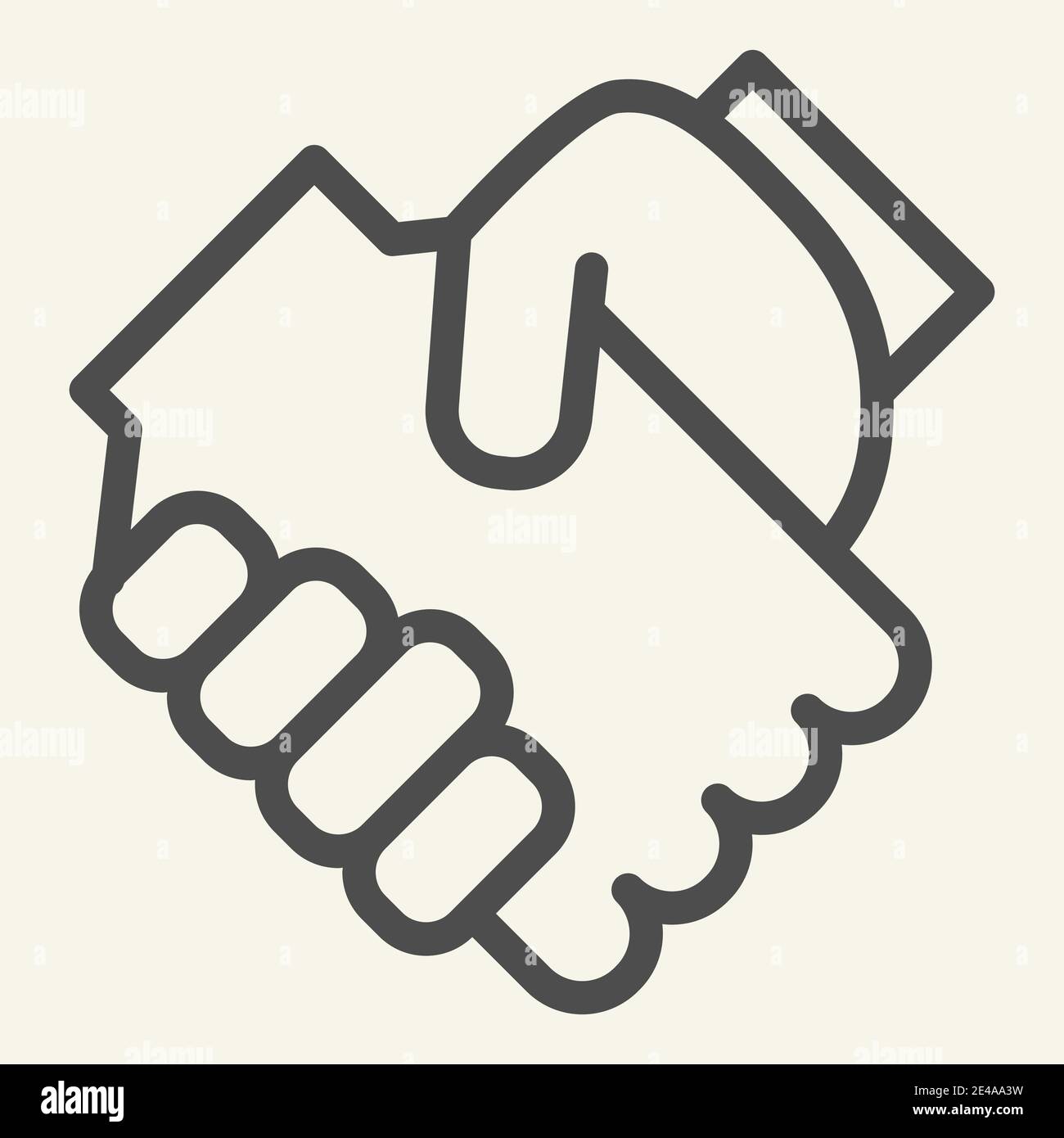 Handshake Emoji. Two Hands Partnership. Deal. Vector Stock Vector