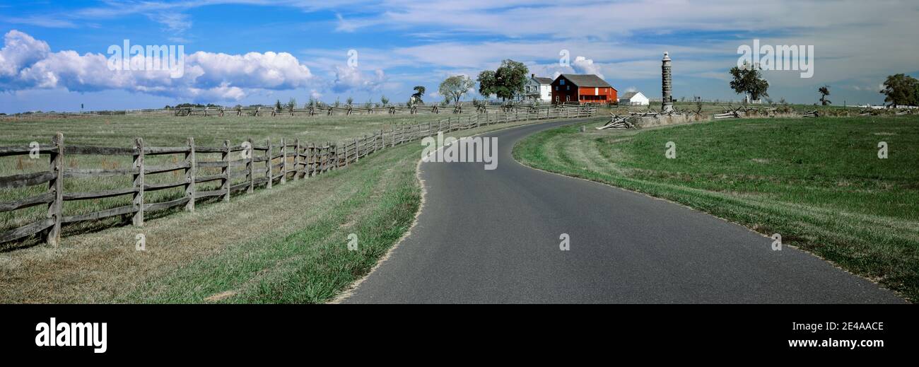 Road at Gettysburg National Military Park, Gettysburg, Pennsylvania