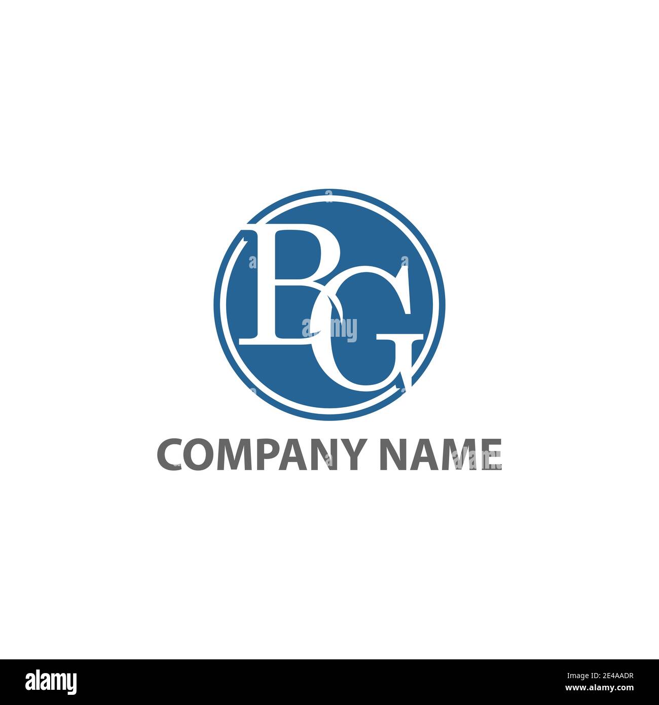 BG Logo Design Template Vector Graphic Branding Element.EPS 10 Stock Vector