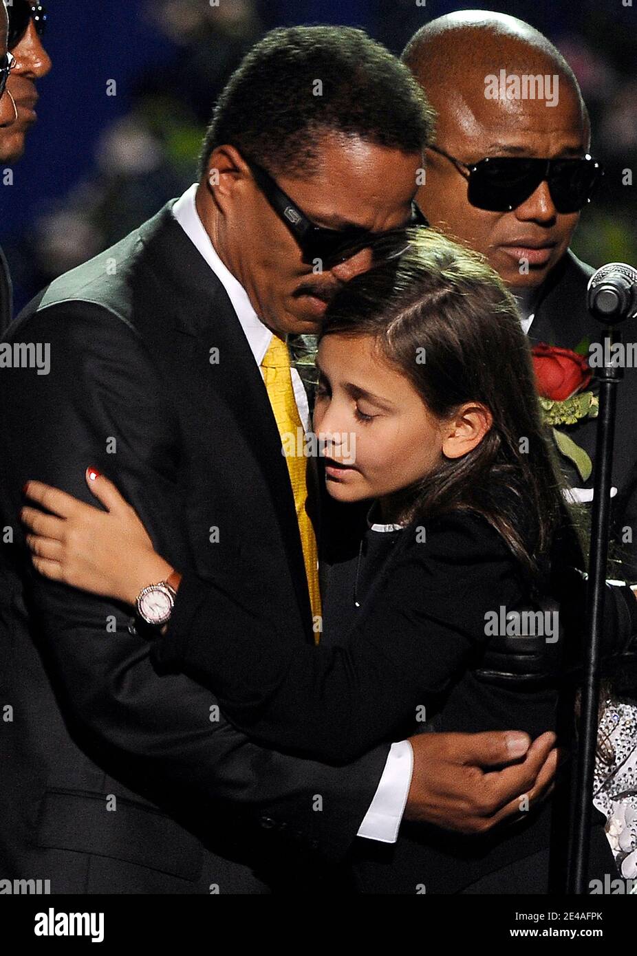 Michael Jackson's daughter Paris Michael Katherine is conforted by her