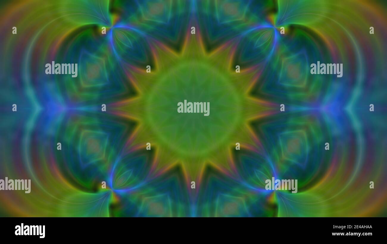 Abstract multi-colored fractal background with a symmetrical pattern. For design and networking Stock Photo