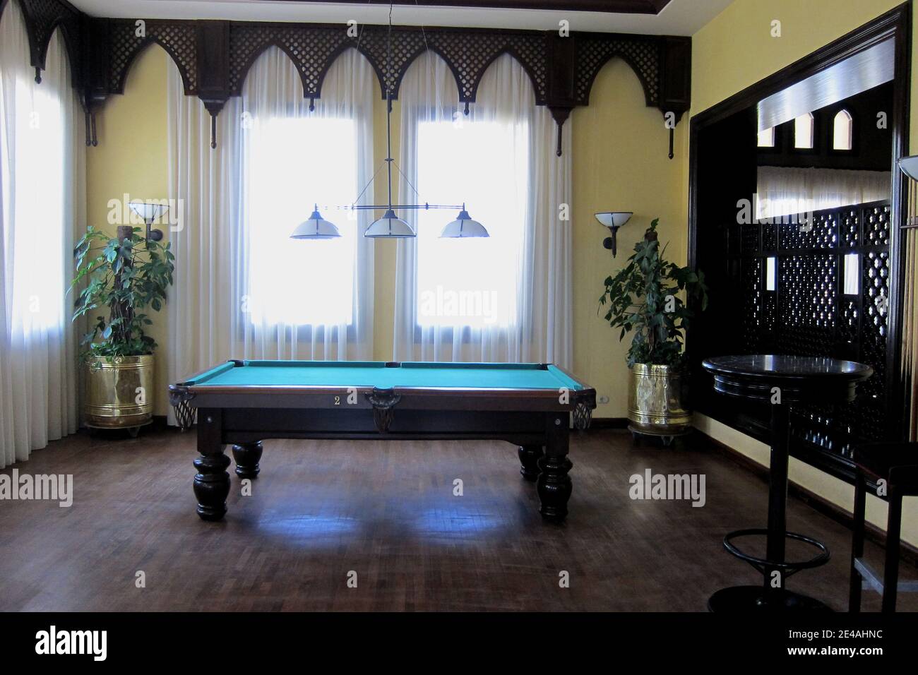 billiard table of hotel in Egypt Stock Photo Alamy