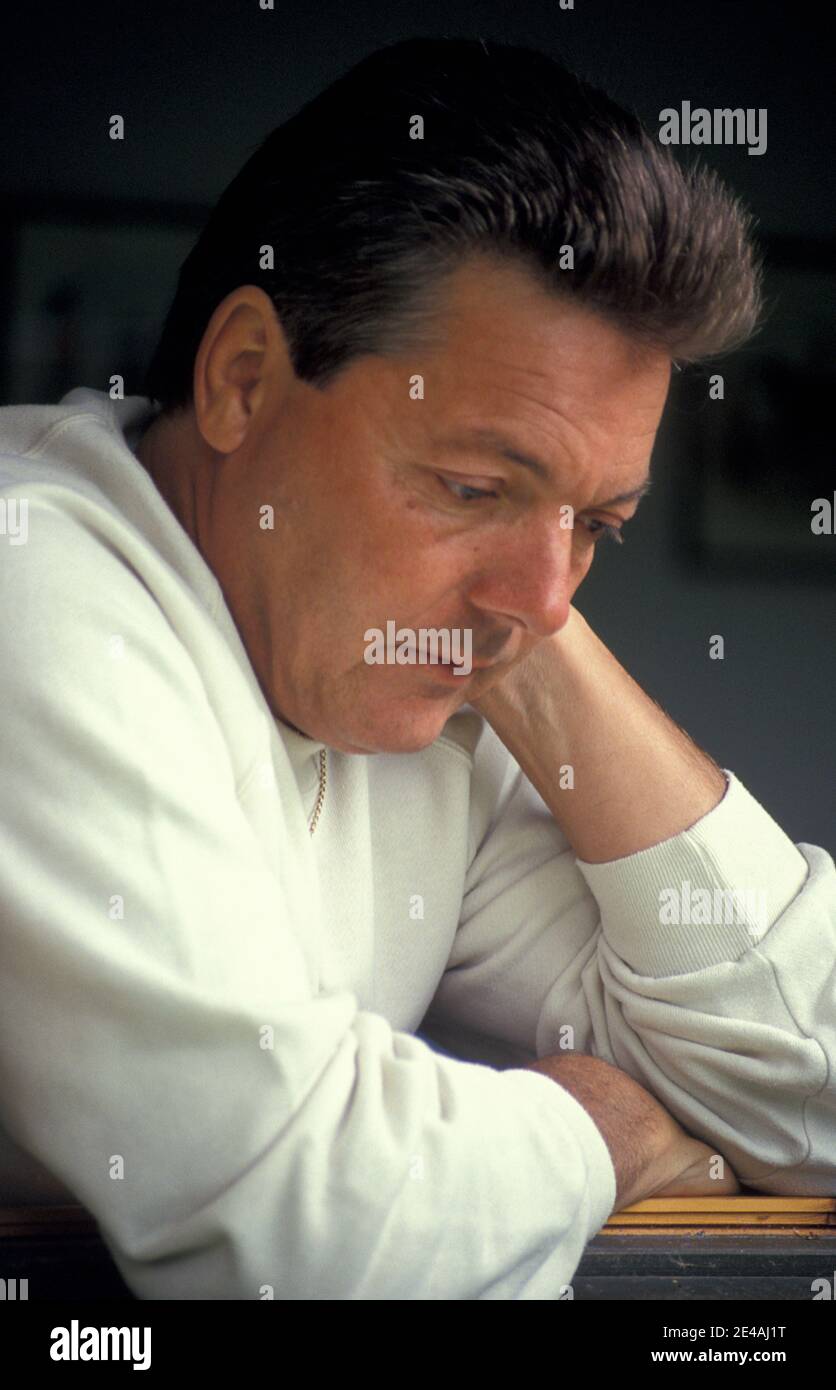 moody middle aged man Stock Photo