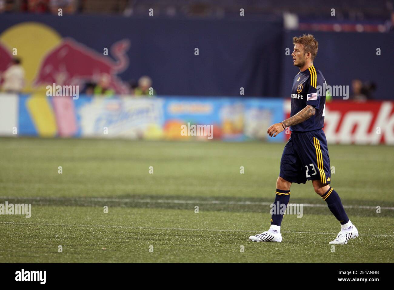 July 16, 2009 - East Rutherford, New Jersey, U.S - 16 July 2009: L.A. Galaxy  David Beckham during his 1st game back after being on loan to AC Milan . in  Giant