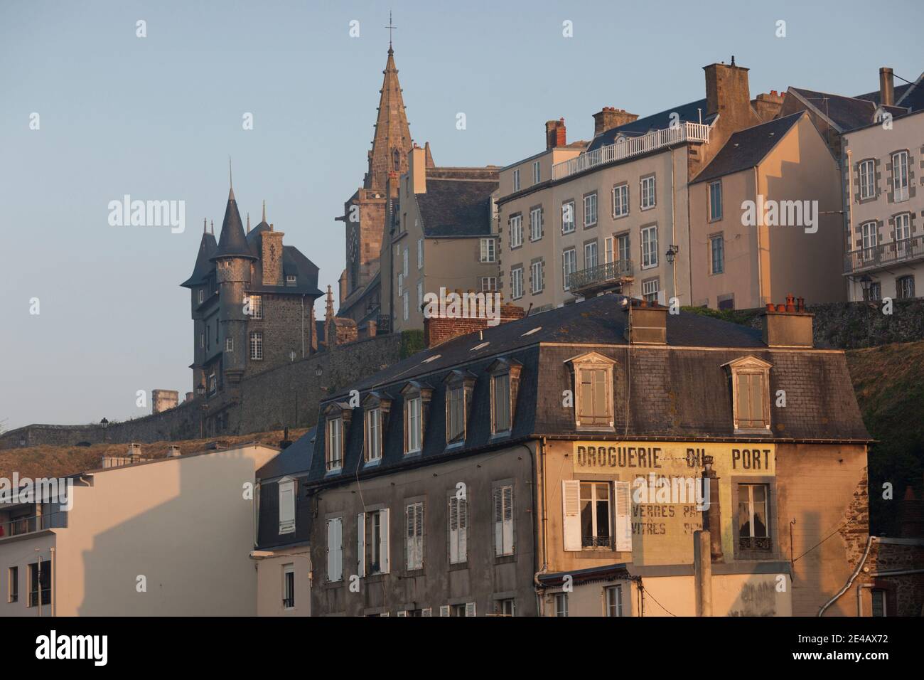 Buildings in a city, Hauteville-sur-Mer, Granville, Manche, Normandy, France Stock Photo