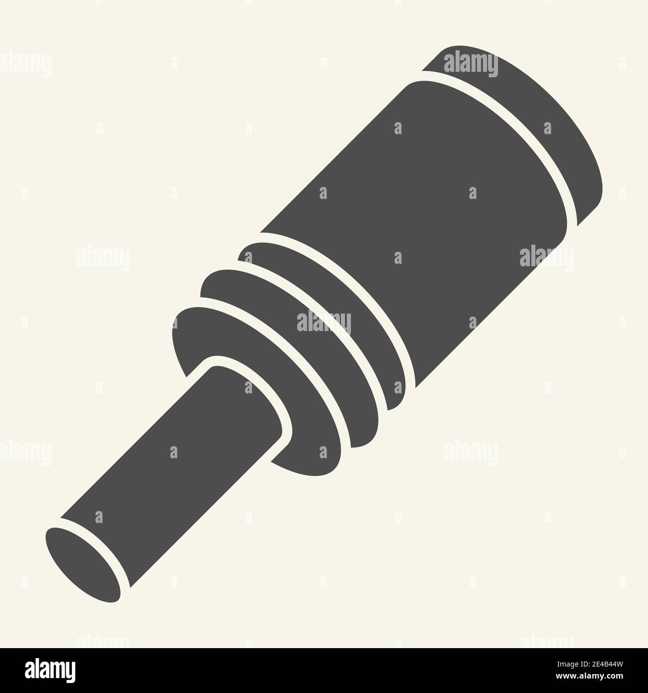 Grenade solid icon. Explode vector illustration isolated on white. Bomb glyph style design, designed for web and app. Eps 10. Stock Vector
