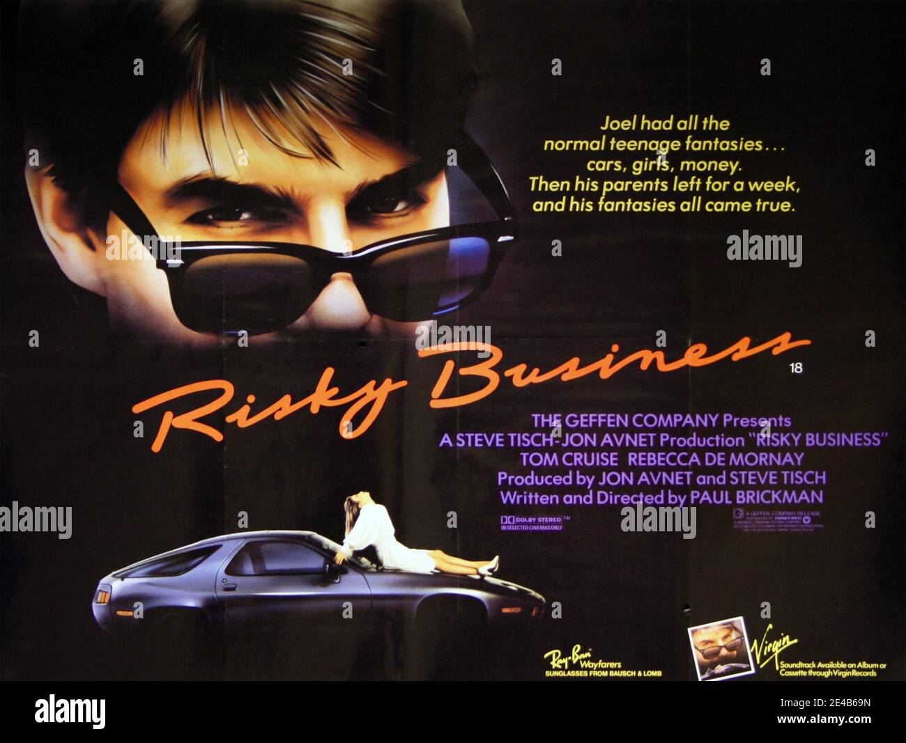 RISKY BUSINESS 1983 Warner Bros film with Tom  Cruise Stock Photo