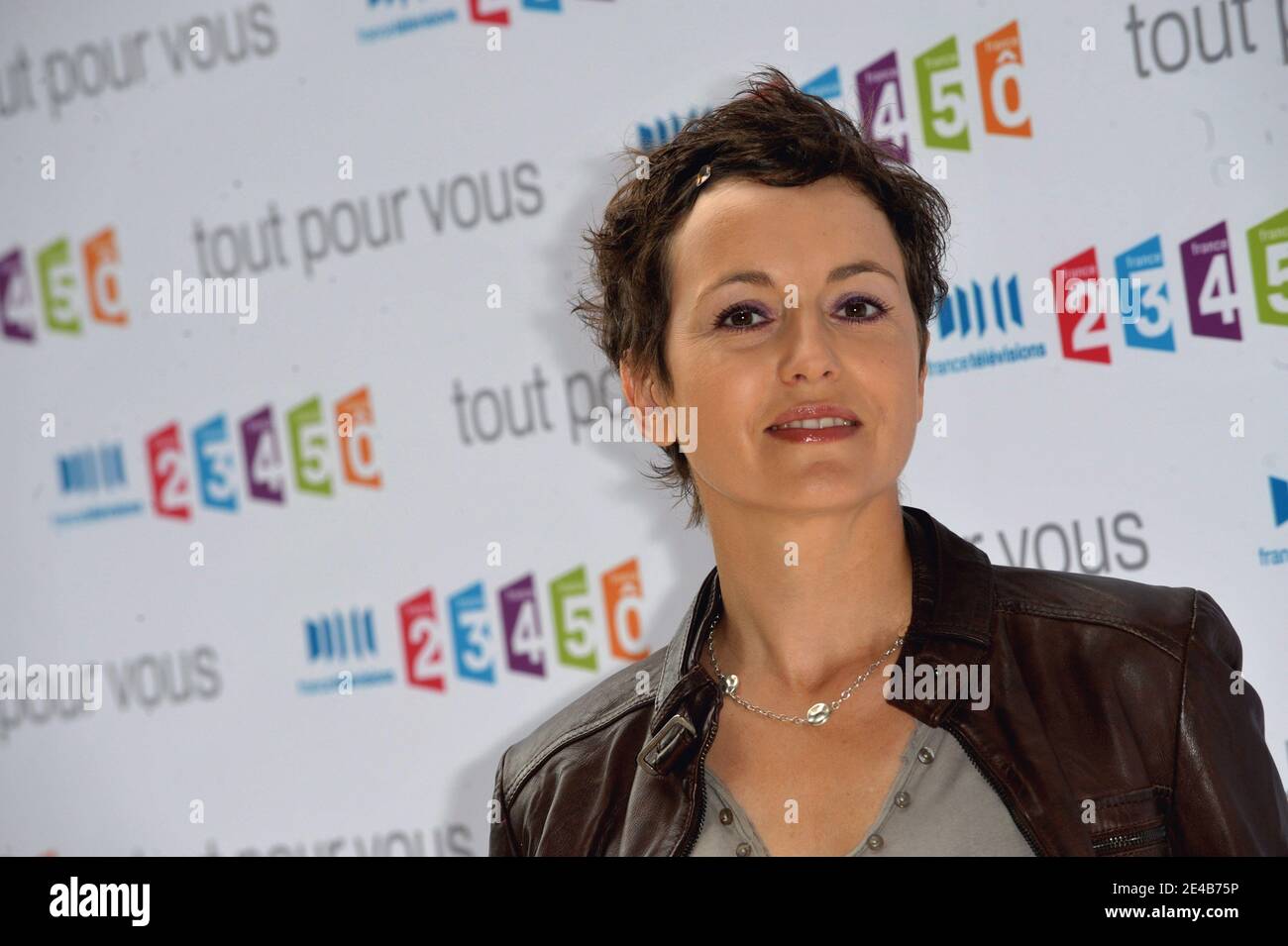 Sophie Jovillard arriving at the annual press conference of France  Televisions group in Paris, France on August 27, 2009. Photo by  Gorassini-Nebinger/ABACAPRESS.COM Stock Photo - Alamy