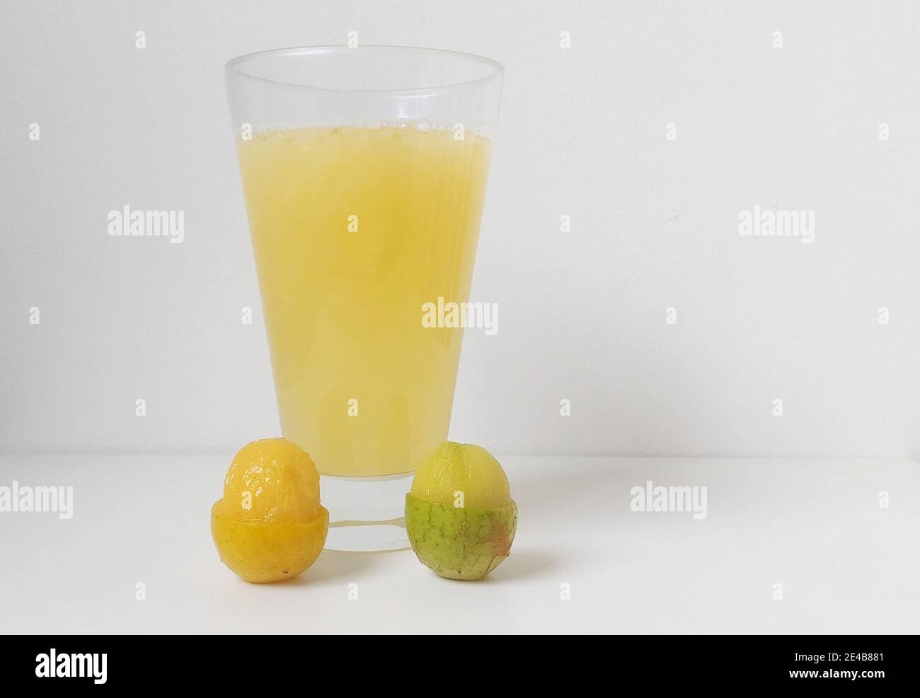 Umbu juice and fruit, São Paulo, Brazil Stock Photo