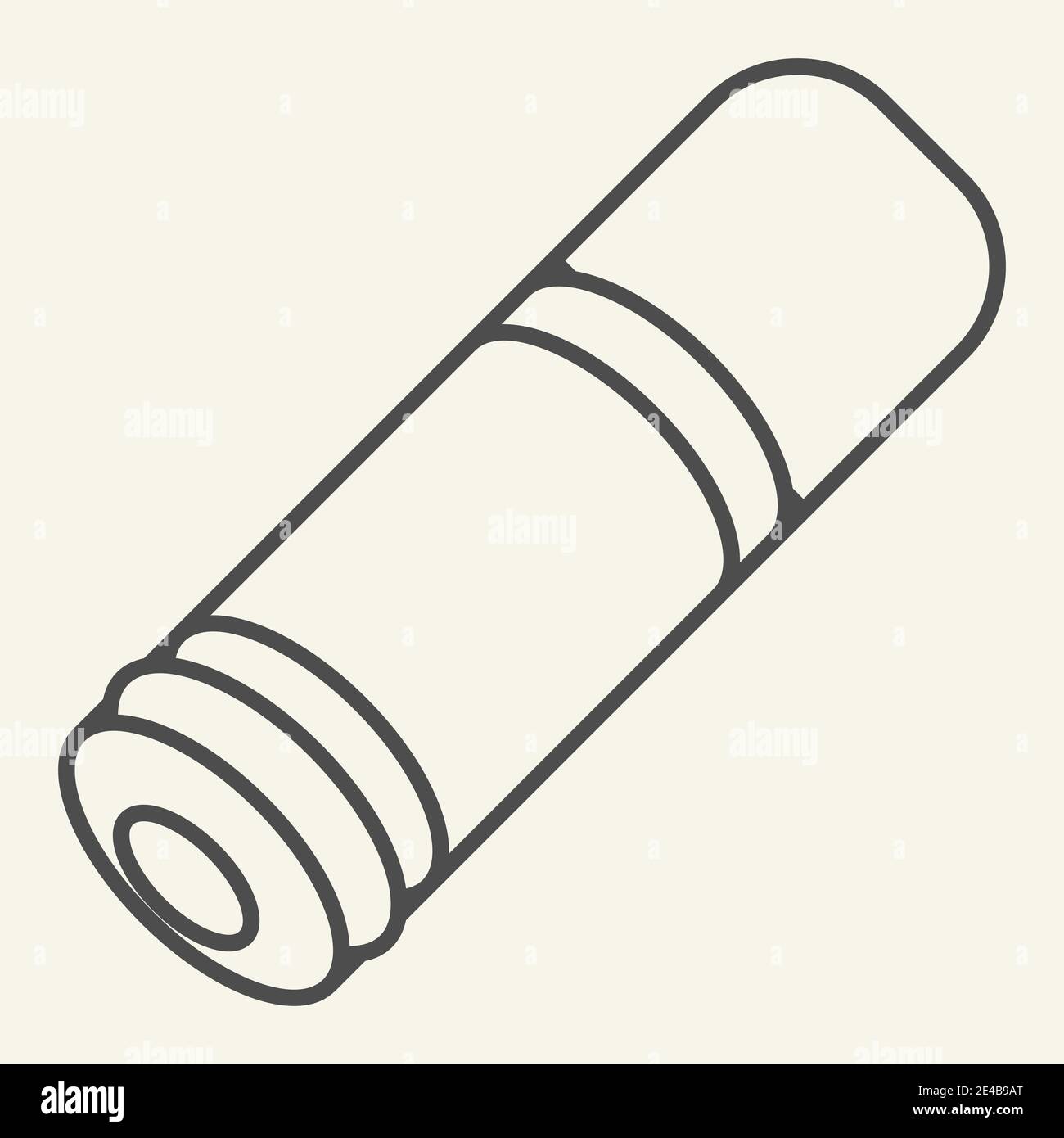 Shotgun cartridge empty Stock Vector Images - Alamy