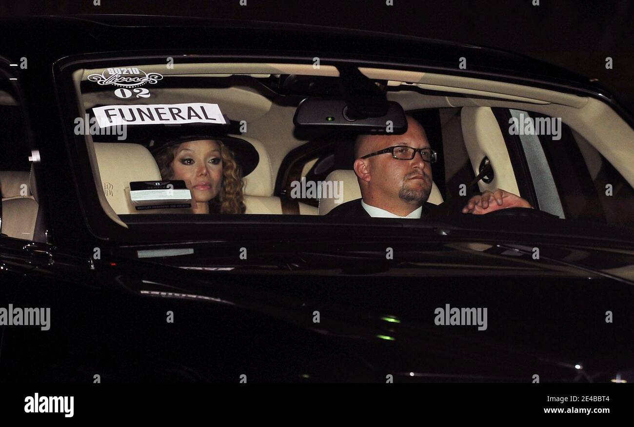Michael Jackson funeral held at the Forest Lawn Cemetery in Glendale. Los Angeles, September 3
