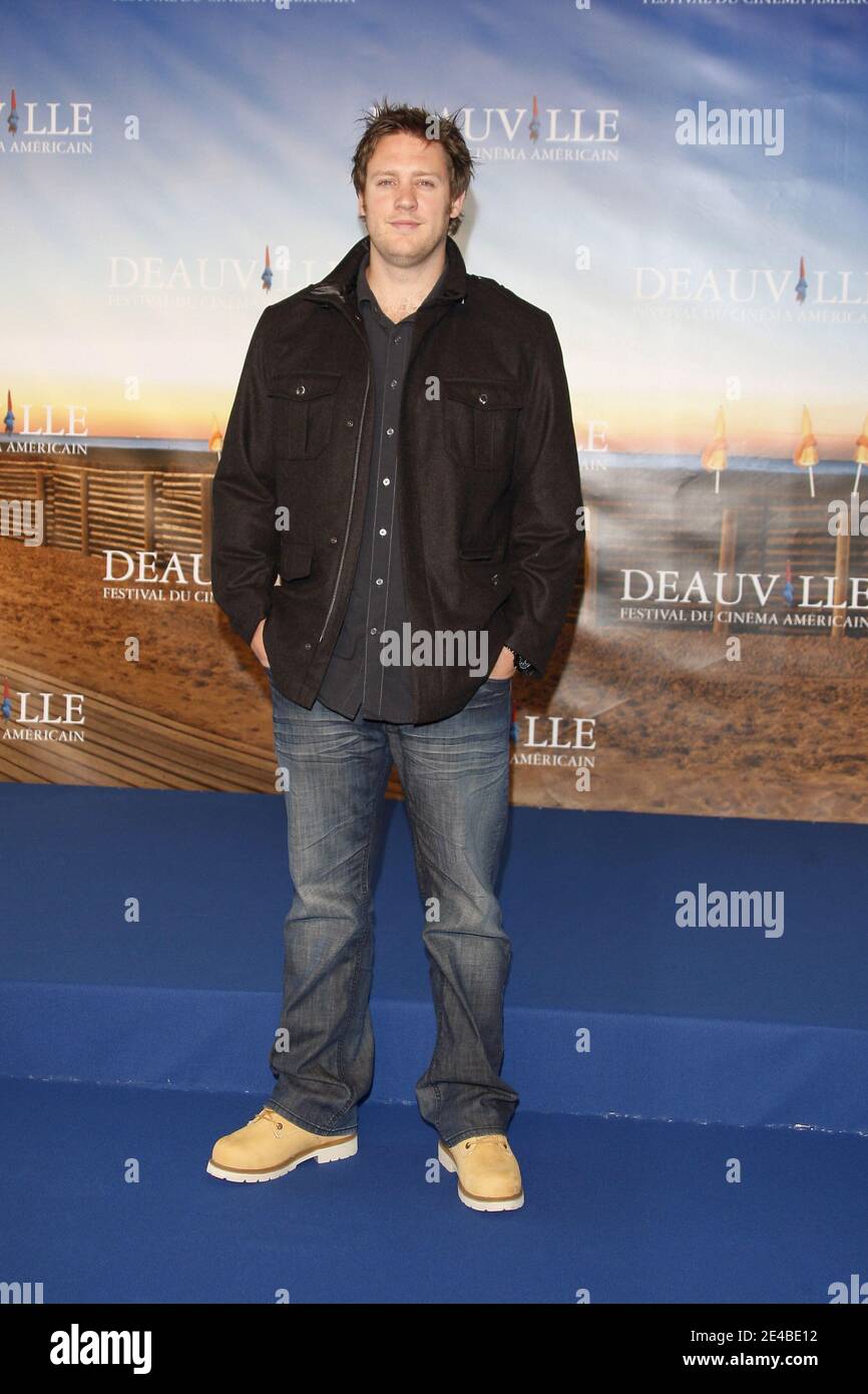 Director Neill Blomkamp poses for a photocall for 'District 9' during the 35th 'Deauville American Film Festival' in Deauville, France on September 6, 2009. Photo by Denis Guignebourg/ABACAPRESS.COM Stock Photo