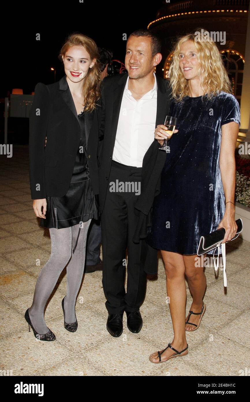 Deborah Francois, Dany Boon and Sandrine Kiberlain arriving to the after party of the film 'The Informant' held at the Casino of Deauville during the 35th American Film Festival in Deauville, Normandy, France, on September 9, 2009. Photo by Denis Guignebourg/ABACAPRESS.COM Stock Photo