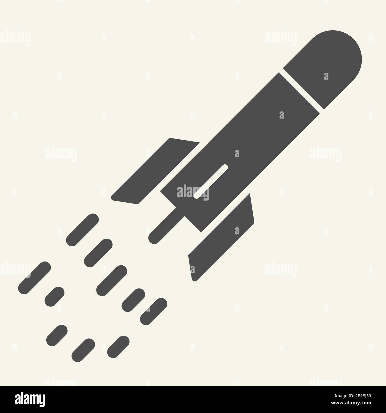Startup launch solid icon. Rocket launch vector illustration isolated ...
