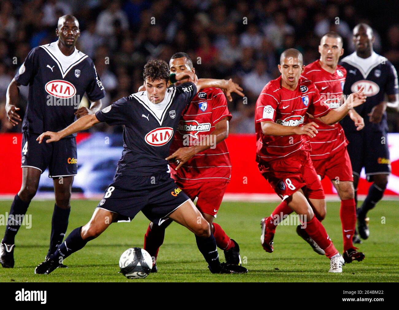 Bordeaux's Yoann Gourcuff during the French First League Soccer match,  Girondins de Bordeaux vs Grenoble Foot 38 at Chaban Delmas stadium in  Bordeaux, France on September 12, 2009. Bordeaux won 1-0. Photo