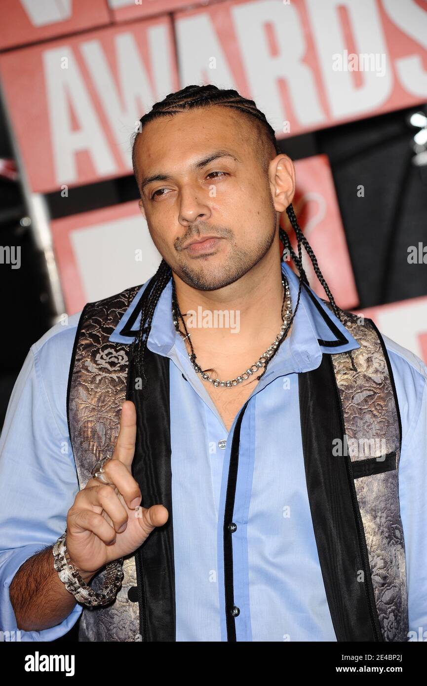 Reggae artist Sean Paul arriving at the 2009 MTV Video Music Awards, held at the Radio City