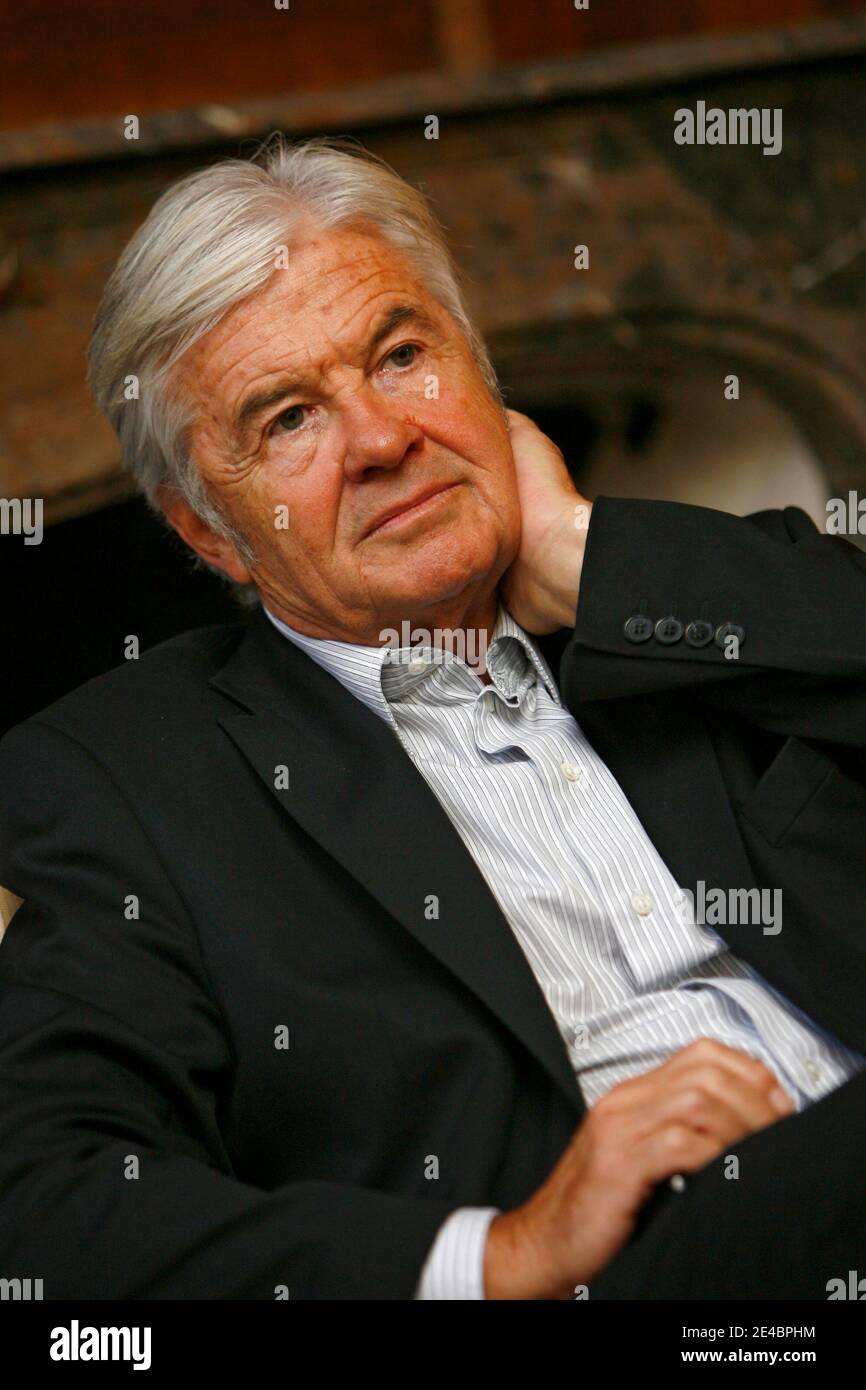 French writer Herve Chabalier prestent in preview the film 'Le dernier pour  la route' made from his book in l'Hermitage Gantois palace hotel in Lille,  North of France, on September 14th, 2009.