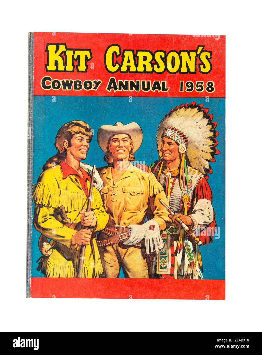 Kit Carson's Cowboy Annual 1958, Greater London, United Kingdom Stock Photo